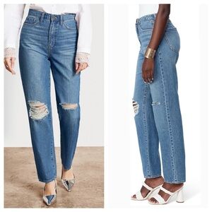 Sam Edelman Yaro 90’s high rise jean pinched waist denim pant medium RUN BIG 24